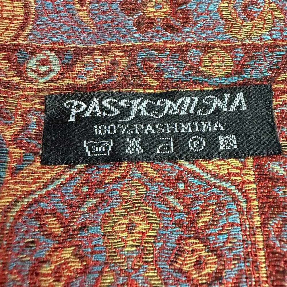 Reversible Pashmina 100% Cashmere Scarf Stole Wrap Shawl 72x27